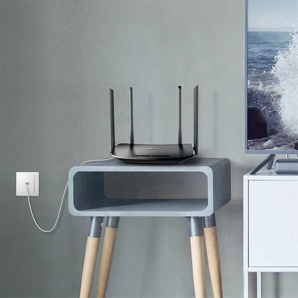 TP-Link Archer VR300  WiFi 5 VDSL/ADSL Modem Router  Fiber Destekli  AC1200 Mbps  4 Ethernet Portu  4 Harici Anten  Dual Band  Tether Uygulaması ile Kolay Kurulum - Resim 8