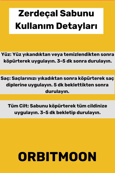 Özel Üretim Doğal El Yüz Saç Vücut Cilt Güzel Kokulu Leke Karşıtı Orijinal Zerdeçal Ekstraktı Sabunu - Resim 3