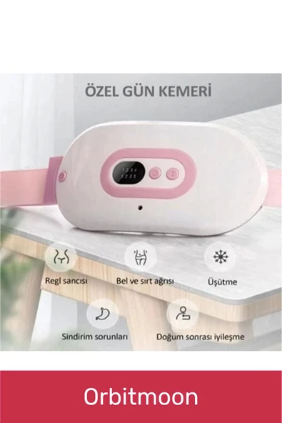 Özel Seri Titreşimli Taşınabilir Sıcak Tutan Regl Ağrıları Dijital Özel Gün Adet Bel Kemeri