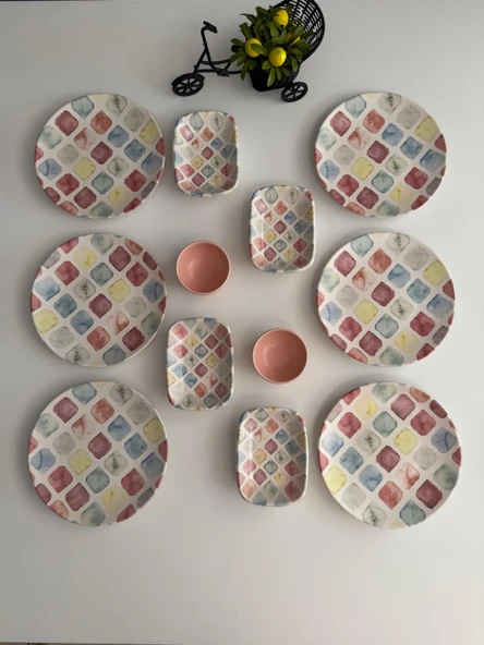 Takım Kahvaltı Colors 12 Parça 6 Kişilik - 3