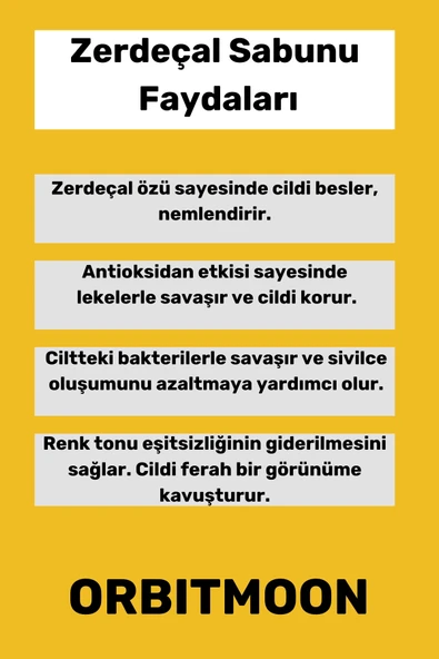 Özel Üretim Doğal El Yüz Saç Vücut Cilt Güzel Kokulu Leke Karşıtı Orijinal Zerdeçal Ekstraktı Sabunu - Resim 2