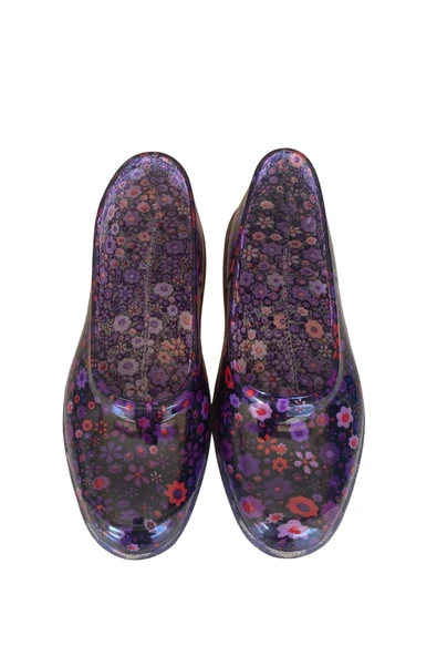 Zenne Çiçekli Bahçe ve Tarım Kadın Ayakkabısı 36-40 Mürdüm - 6