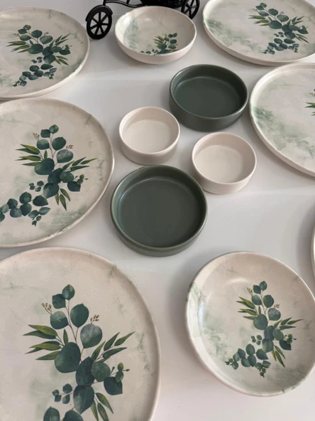 Takım Kahvaltı Okaliptus 12 Parça 6 Kişilik - 2