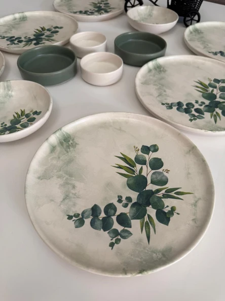 Takım Kahvaltı Okaliptus 12 Parça 6 Kişilik - 3