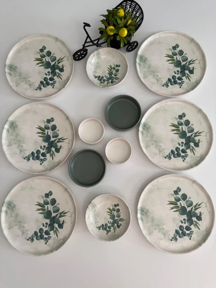 Takım Kahvaltı Okaliptus 12 Parça 6 Kişilik - 4