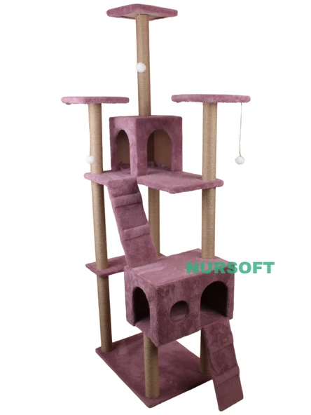 Cat City Rezidans Kedi Tırmalama ve Oyun Evi Çok Fonksiyonlu - Resim 2