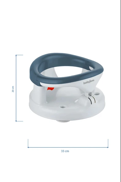 Babyjem Yandan Açılır Banyo ve Mama Oturağı İndigo Mavi - Resim 4