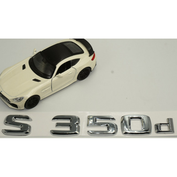 S350d Bagaj Krom ABS 3M 3D Yazı Logo - 4