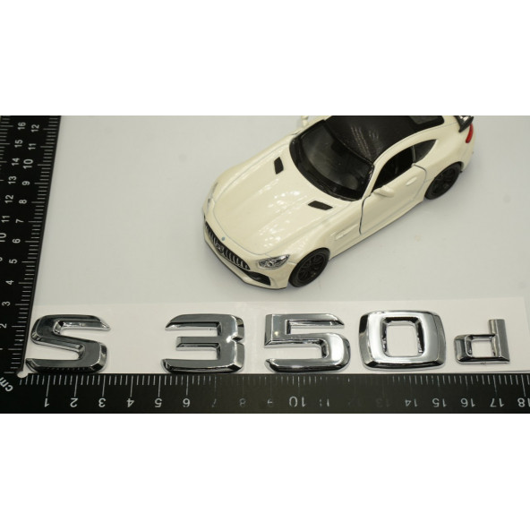 S350d Bagaj Krom ABS 3M 3D Yazı Logo - 6