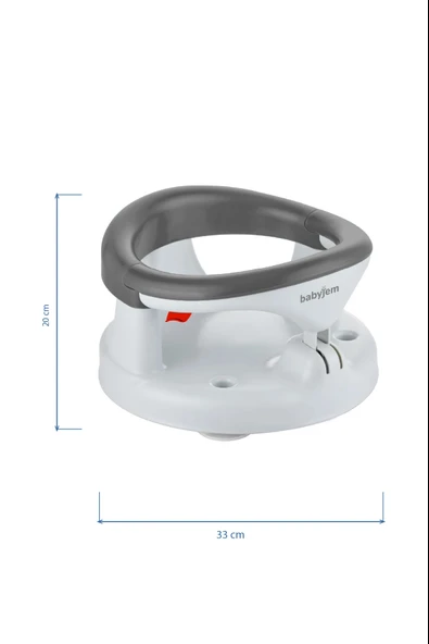 Babyjem Yandan Açılır Banyo ve Mama Oturağı Antrasit - Resim 6