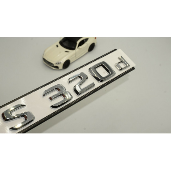 S320d Bagaj Krom Metal 3M 3D Yazı Logo