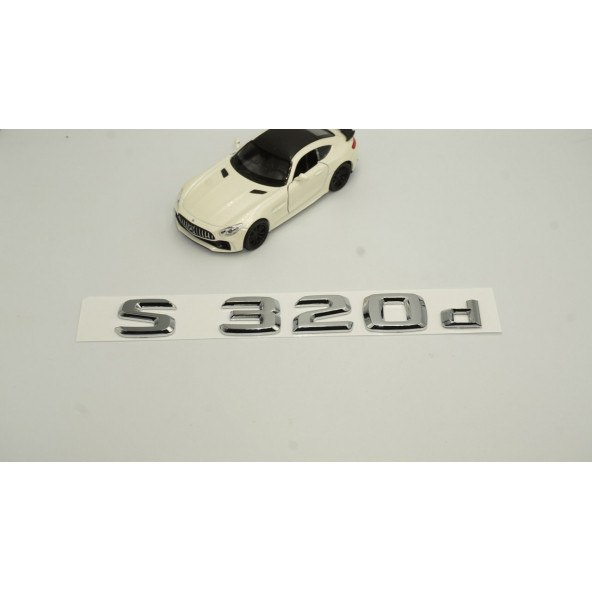 S320d Bagaj Krom Metal 3M 3D Yazı Logo - Resim 2