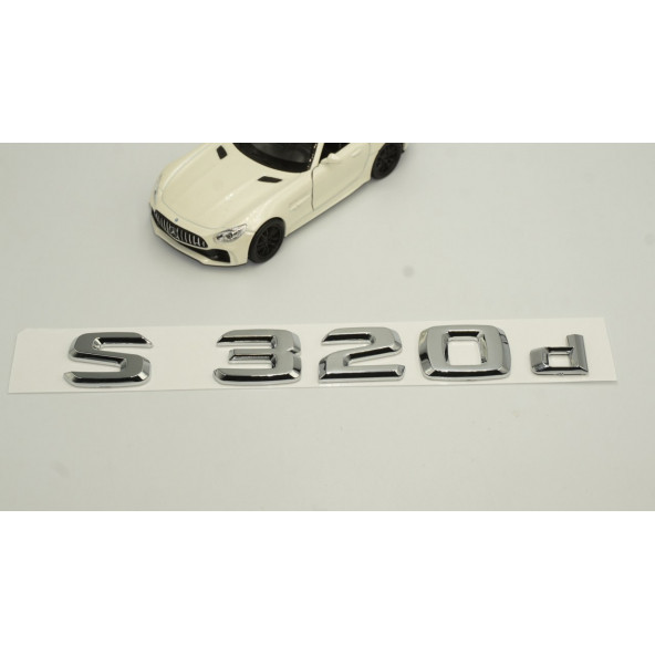 S320d Bagaj Krom Metal 3M 3D Yazı Logo - Resim 3