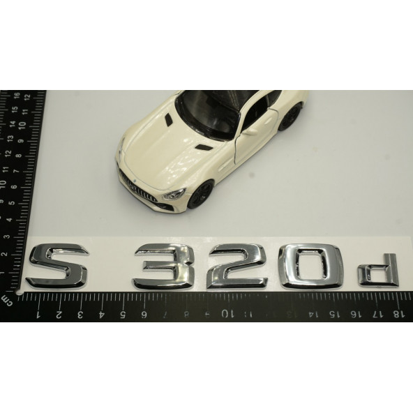 S320d Bagaj Krom Metal 3M 3D Yazı Logo - Resim 6