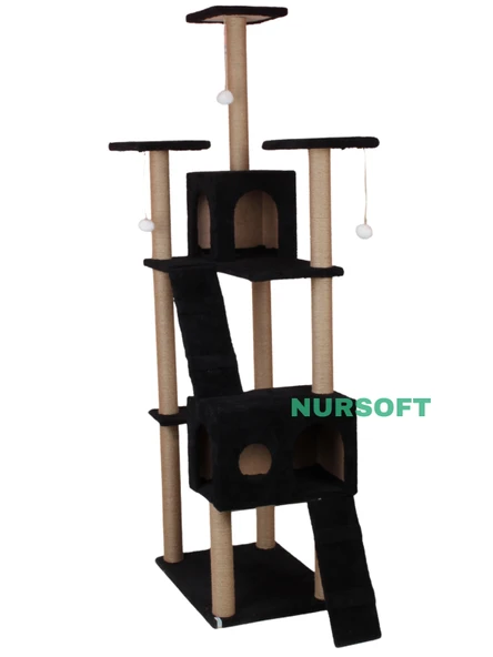 Cat City Rezidans Kedi Tırmalama ve Oyun Evi Çok Fonksiyonlu - 2