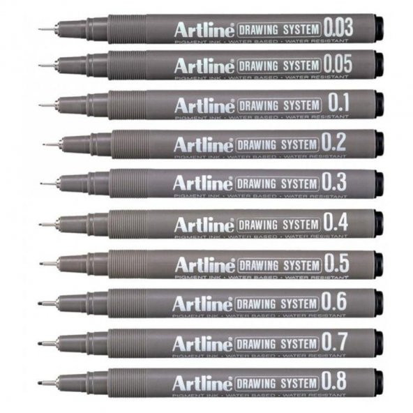 Artline Drawing System Teknik Çizim Kalemi 10lu Set