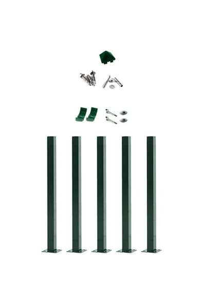 Profil Direk 200 Cm - Çim Çit Direği Panel Çit Direği 2 Adet - Resim 2