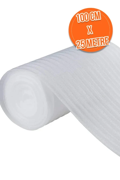 100Cm x 25 Metre Taşınma Cam, Tabak, Bardak Koruma Paketleme Şiltesi Rulo Köpük - 2