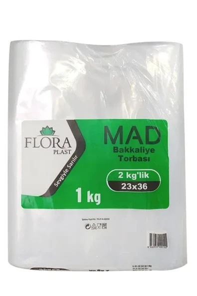 Naylon Torba Bakkaliye Torbası 23x36 Cm 2 Kg 1.Kalite