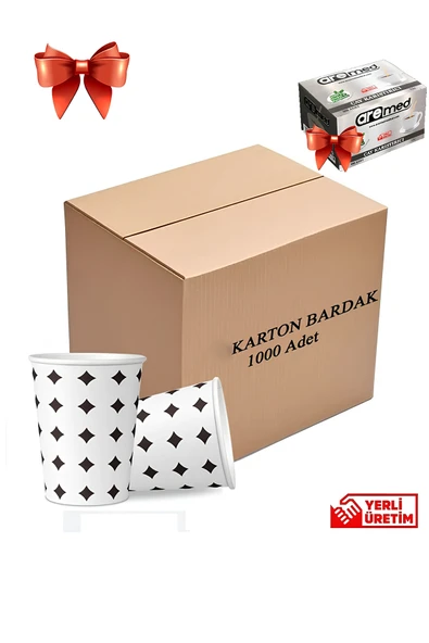 6.5 Oz Karton Bardak 3000 Adet Isıya Dayanıklı 1.kalite