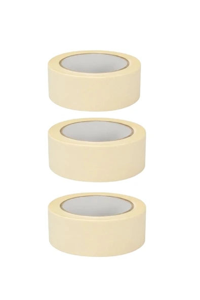 Kağıt Bant 36mm 40Mt Maskeleme Bandı Boya Bandı 3 Adet