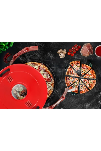 Küçük Boy Termostatlı Yuvarlak Fırın Ekonomik - 4