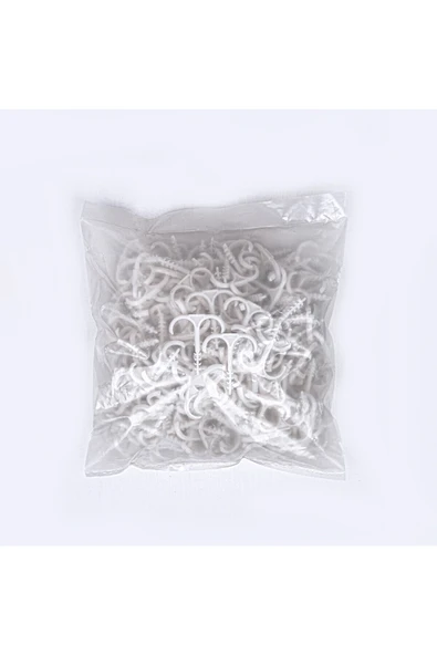 Yere Tespit Dübeli Kılçık Dübel 250 Adet Beyaz - 2