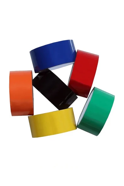 Renkli (6 Renk) Koli Bandı 45x100 Metre 1 Paket