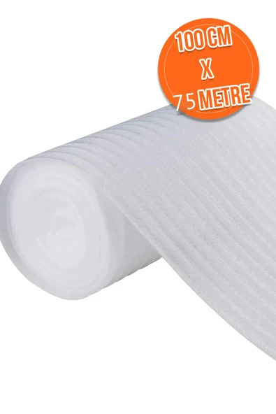 100Cm x 75 Metre Taşınma Cam, Tabak, Bardak Koruma Paketleme Şiltesi Rulo Köpük - 2