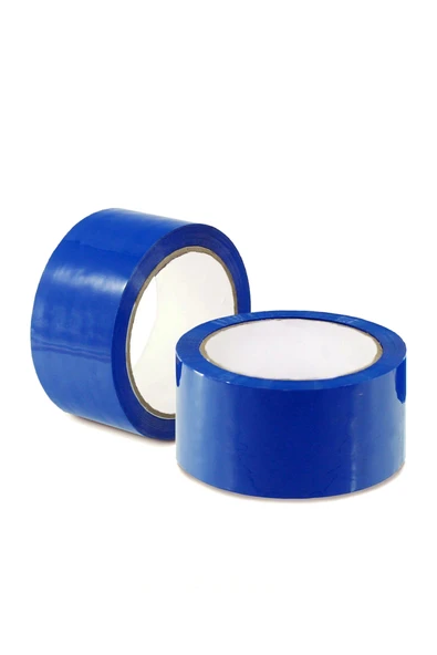 Renkli (Mavi) Koli Bandı 45x100 Metre 2 Adet