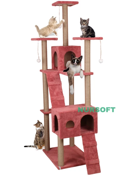 Cat City Rezidans Kedi Tırmalama ve Oyun Evi Çok Fonksiyonlu ürün görseli
