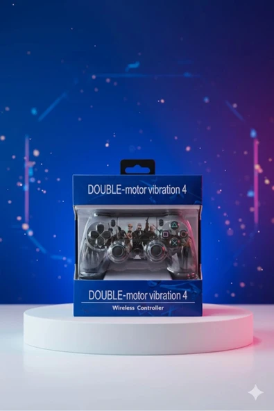 GlrTech P4M Kablosuz Oyun Kolu  Double Motor Titreşimli Şarj Edilebilir PS4 Uyumlu - 2