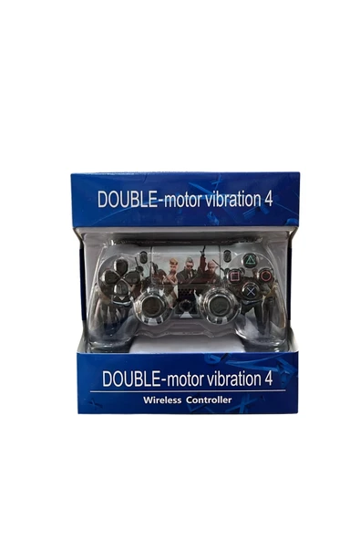 GlrTech P4M Kablosuz Oyun Kolu Double Motor Titreşimli Şarj Edilebilir PS4 Uyumlu - 4