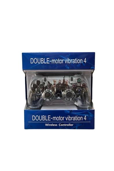 GlrTech P4M Kablosuz Oyun Kolu  Double Motor Titreşimli Şarj Edilebilir PS4 Uyumlu - 5