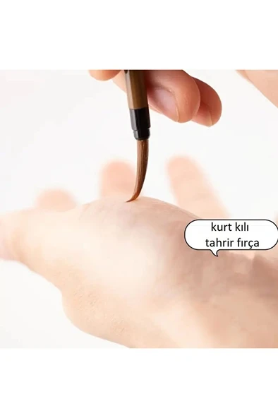 Tahrir fırçası kurt kılı no:2, çini, seramik, tezhip, minyatür, boyama, hobi işleri-1 adet - Resim 5