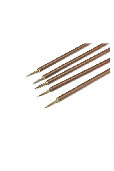 Tahrir fırçası kurt kılı No:1, çini, seramik, tezhip, minyatür, boyama, hobi işleri-1 adet - Resim 5