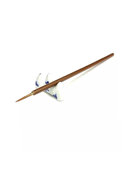 Tahrir fırçası kurt kılı No:1, çini, seramik, tezhip, minyatür, boyama, hobi işleri-1 adet - Resim 4