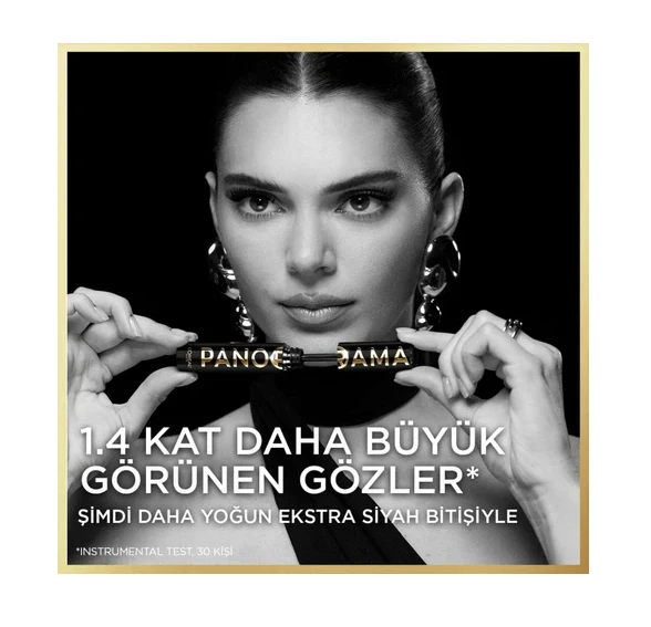 LOreal Paris Panorama Hacim Veren Maskara All Night Black Siyah - Resim 3