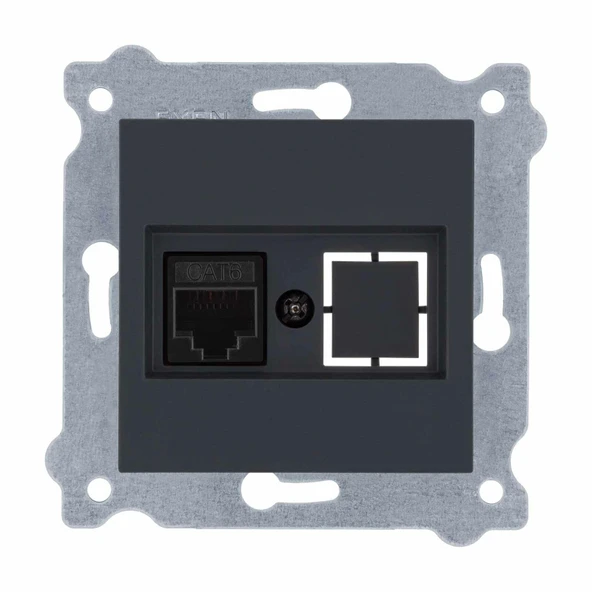 EXEN KAREL FÜME TEKLİ DATA PRİZİ CAT6 (MKZ) ürün görseli 1