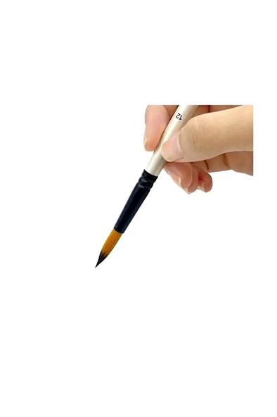 Sivri uçlu fırça seti 6 Adet-akrilik boya, yağlı boya, guaj boya, resim fırçası - Resim 2