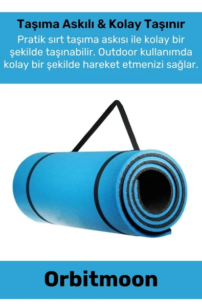 Premium Antibakteriyel Silinebilir Çift Taraflı Kaymaz Silinebilir Yoga Meditasyon Minderi 6,5mm Mat - 2