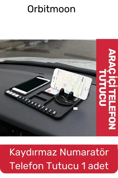 Yeni Seri Kaydırmaz Numaratör Çizdirmez Çok Fonksiyonlu Araç İçi Torpido Telefon Tutucu