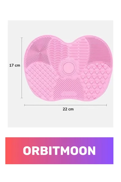 Özel Tasarım Pratik Silikon Yıkanabilir Kurutulabilir Makyaj Fırçası Süngeri Temizleme Matı Aparatı - 3