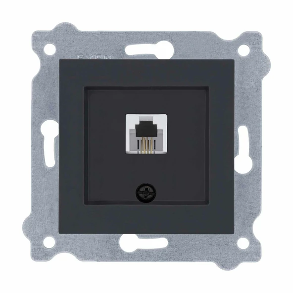 EXEN KAREL FÜME NÜMERİS TELEFON PRİZİ (MKZ) (623K KABLOLU) ürün görseli 1