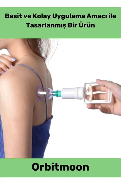 Özel Üretim Canlandırıcı Selülit Çatlak Giderici Vakumlu Masaj Aleti 12'li Kupa Çekme Hacamat Seti - 2