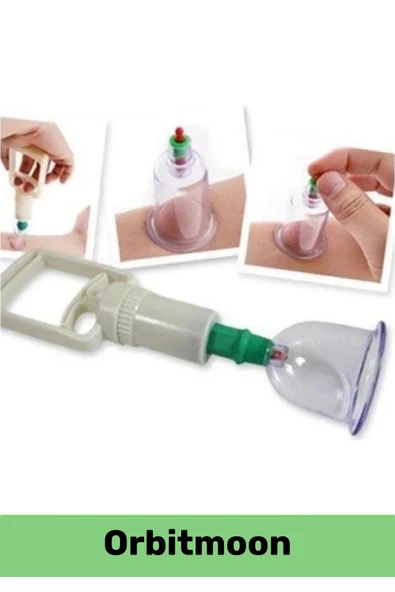 Özel Üretim Canlandırıcı Selülit Çatlak Giderici Vakumlu Masaj Aleti 12'li Kupa Çekme Hacamat Seti - 3