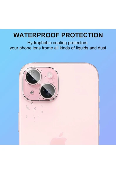 iPhone 13 Uyumlu Şeffaf Kamera Lens Koruyucu Temperli Cam Dayanıklı Kamera Lens Koruma - 3