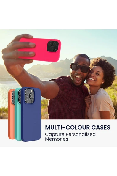 Yüksek Kaliteli iPhone 14 Pro  Uyumlu Kılıf Liquid Silikon Renkli Mat Lekelere Dayanıklı Kaymaz - 2