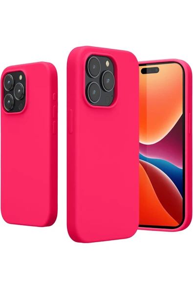 Yüksek Kaliteli iPhone 14 Pro  Uyumlu Kılıf Liquid Silikon Renkli Mat Lekelere Dayanıklı Kaymaz - 6