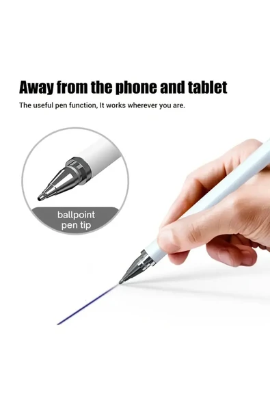 iPhone iPad Uyumlu Dokunmatik Kalem Telefon - Tablet ve Tüm Dokunmatik Cihazlar için Uygun Kalem - Resim 3